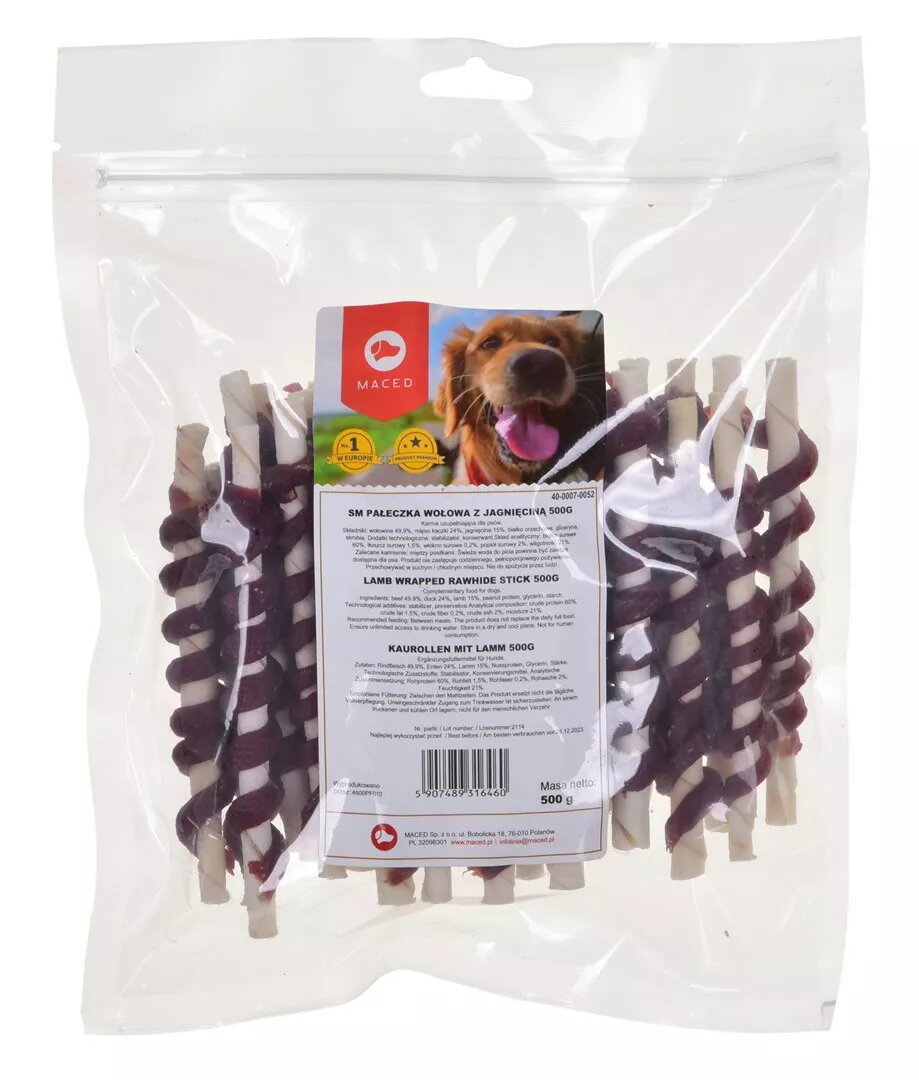 Kucēnu našķis MACED Skewer Lamb Stick