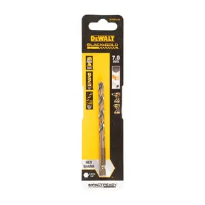 Metal drill bit DeWalt DT20610-QZ 1/4" HEX shank, 7.0 mm cutting diameter