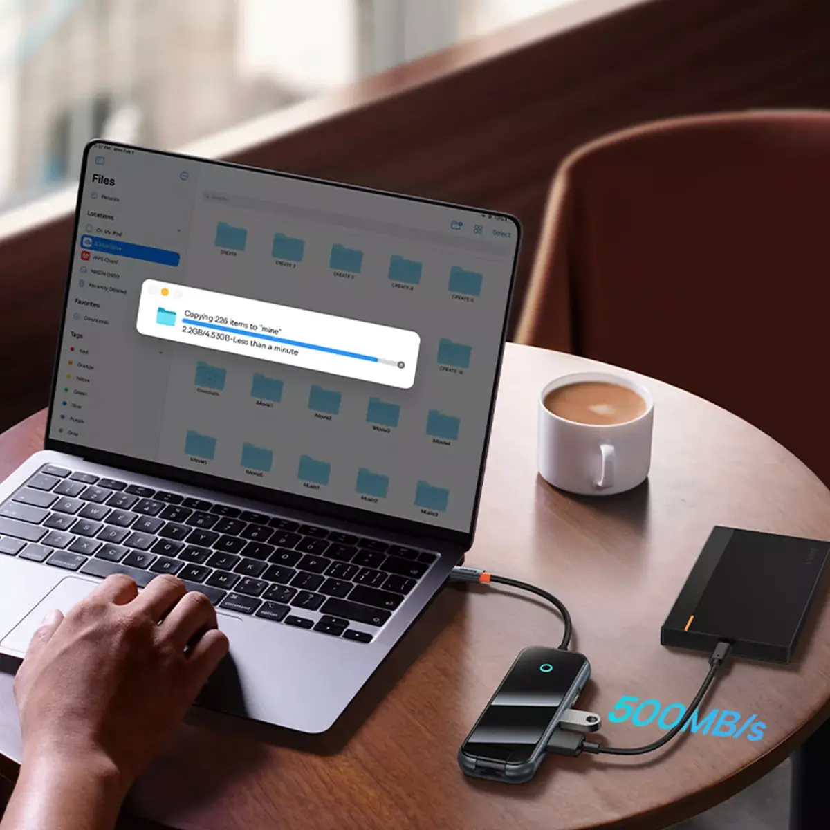 USB‑C хаб Baseus WKJZ010513 — 4× USB 3.0 Photo 17