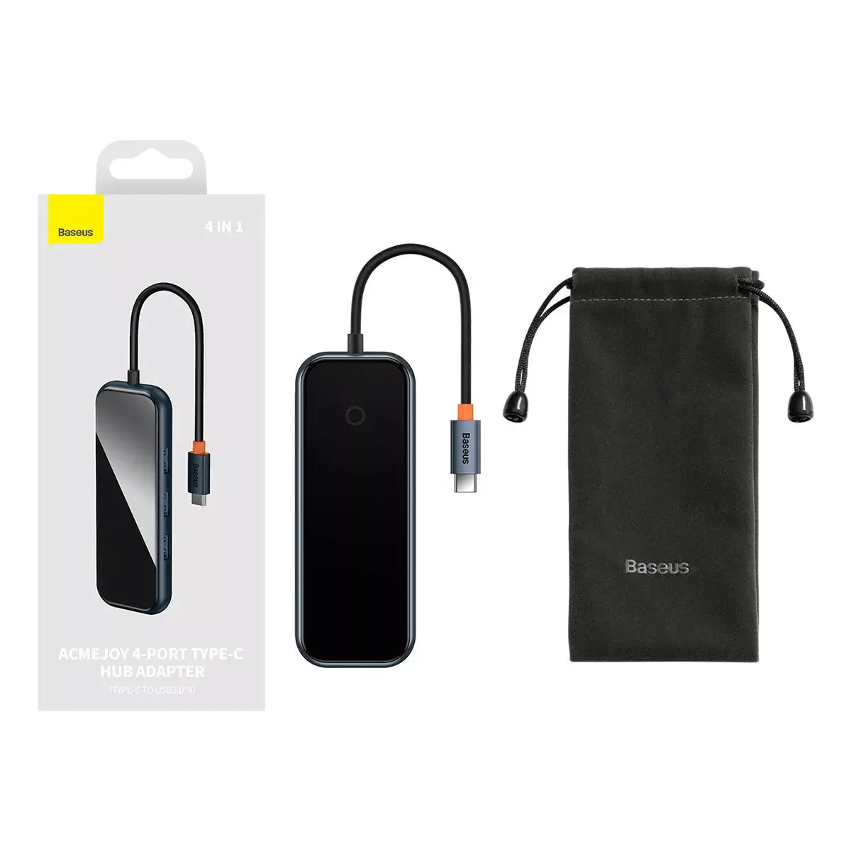 USB‑C хаб Baseus WKJZ010513 — 4× USB 3.0 Photo 25