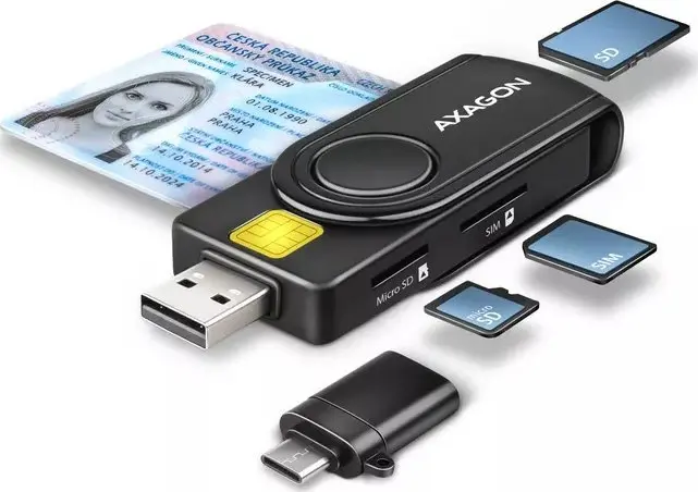 Karti lasītājs Axagon CRE-SMP2A USB Smart