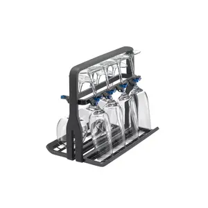 Wine glass holder Electrolux 9029795540 — black, for 8 glasses, H260×W220×D330 mm