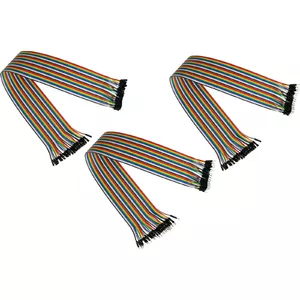 Kabelmeister Jumper Wire 40-Pin separable leads set for Arduino Raspberry Pi, 3-piece (BU-BU/ST-BU/ST)