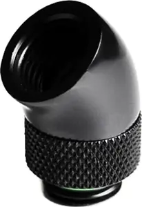Barrow 45° Rotatable Adapter G1/4 AG to G1/4 IG, Black (TWT45-B01 b)