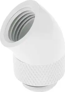 Barrow 45° Rotatable Adapter G1/4 AG to G1/4 IG White TWT45-B01 w