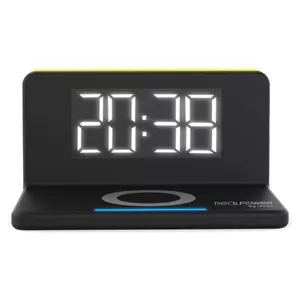Digitālais modinātājs RealPower ChargeAir Melns LED AC