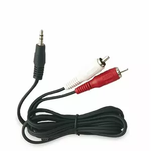Audio kabelis GSC 1949318 — 3,5 mm stereos male uz 2×RCA male, 1,8 m