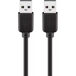 Goobay USB 2.0 Hi-Speed Cable 3 m Black USB A to USB A 0.48 Gbit/s