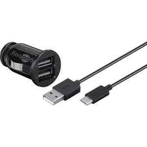 Goobay USB Type-C Car Charger Set 12 W Universal Black