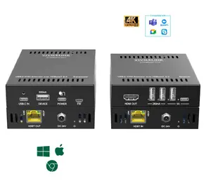 Vivolink VLUSBCEXT151 USB-C 4K KVM удлинитель по HDBT3.0 проводной Cat6a 70м