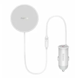 Wireless Car Charger Baseus MagSafe 15W Air Vent USB-C 25W White