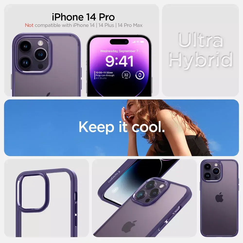 Spigen Ultra Hybrid mobilā telefona vāks iPhone 14 Pro Photo 14
