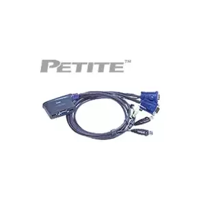 KVM switch PREMIUMCORD CS-62U 2-port VGA USB 2.0 with audio and 1.8 m cables