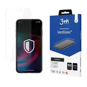 3MK HardGlass Caurspīdīga ekrāna aizsargplēve Apple iPhone 14 Pro Max Uzticama pret triecieniem un skrāpējumiem