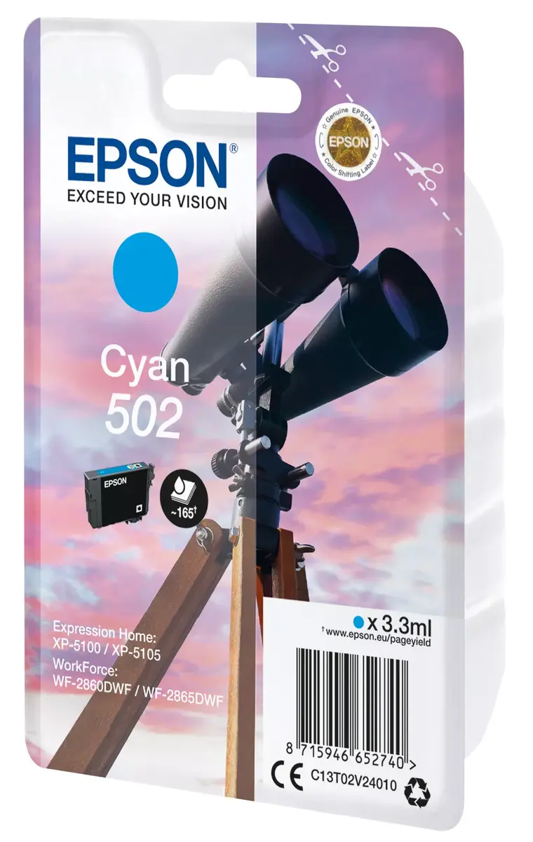 Cartridge Epson 502 Cyan Photo 2