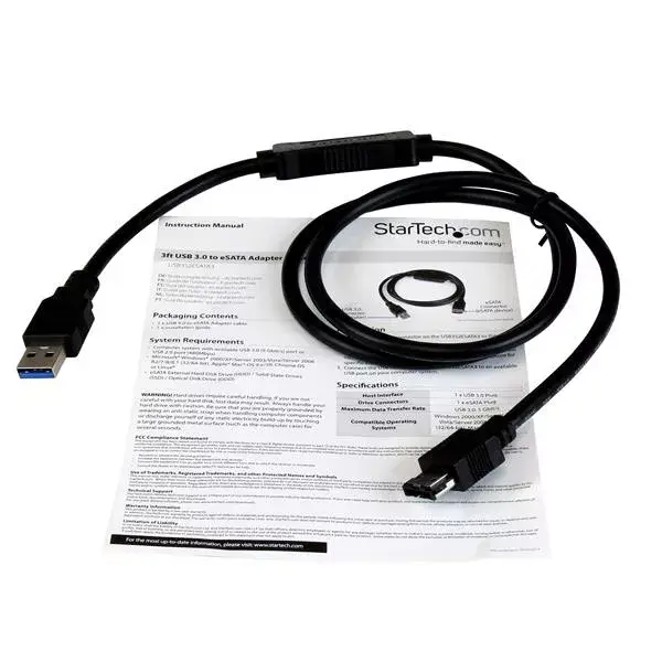 USB 3.0 uz eSATA adapteris StarTech.com USB3S2ESATA3 Photo 7