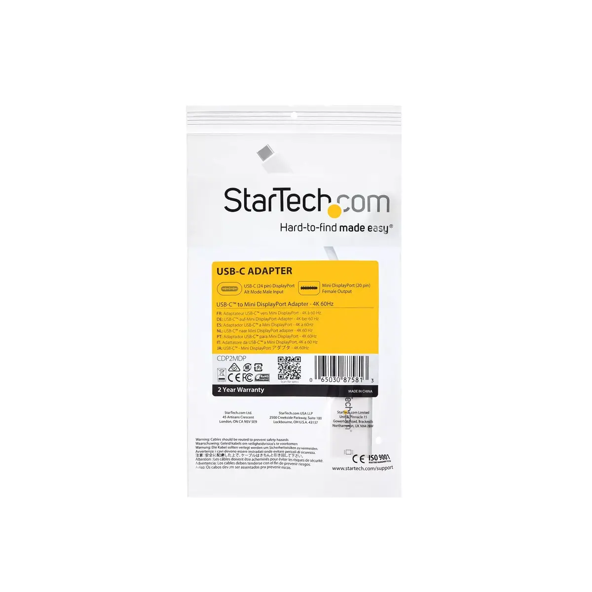 USB-C uz Mini DisplayPort adapteris StarTech CDP2MDPEC Photo 7