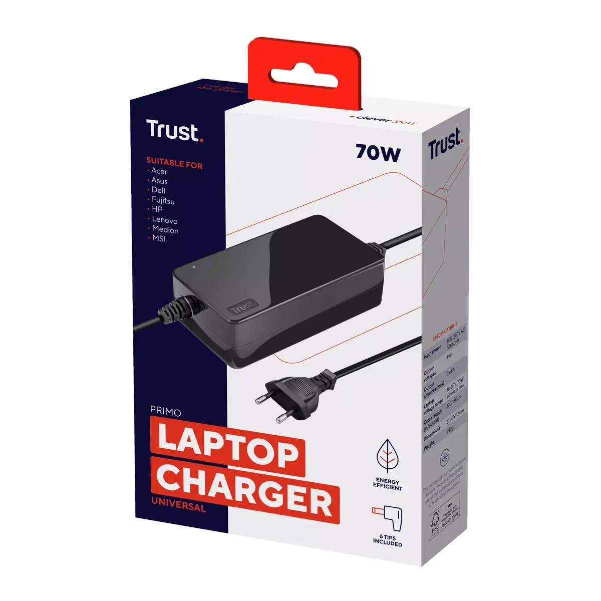 Jaudas adapteris Trust Primo 70 W Photo 3