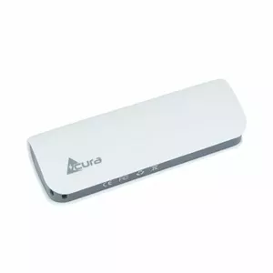 Portable Power Bank Acura 2600 mAh, Universal 5V 1A Output, Micro USB Cable, White