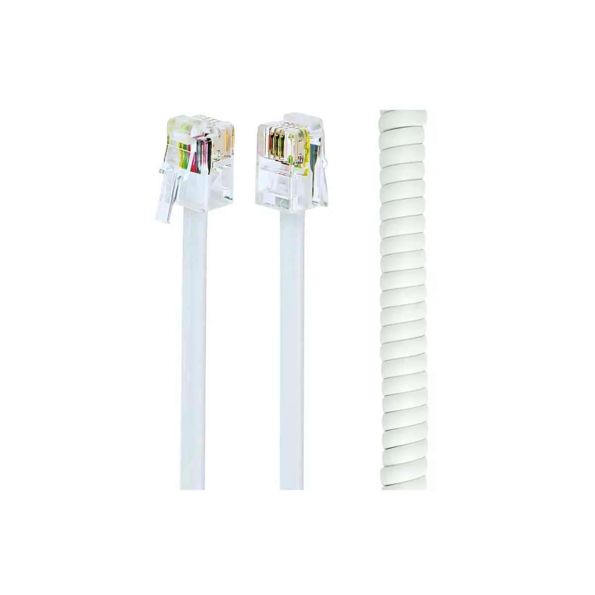 Gembird TC4P4CS-2M-W telephone cable 2 m Photo 2