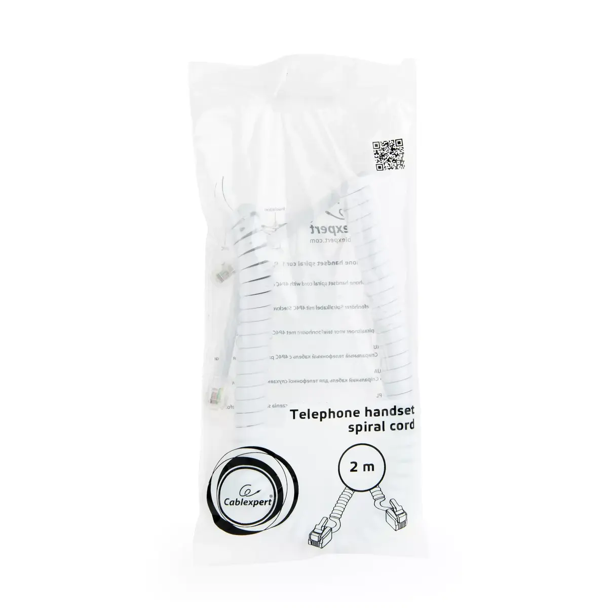 Gembird TC4P4CS-2M-W telephone cable 2 m Photo 4