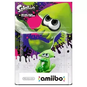 Figure Amiibo - Nintendo Inkling Squid (green) collectible figure, 42 g, packaged 129×92×190 mm