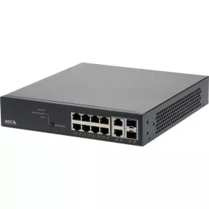 Axis 01191-002 tīkla pārslēgs Vadīts Gigabit Ethernet (10/100/1000) Power over Ethernet (PoE) Melns