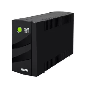 Neatkarīgais strāvas avots EVER DUO 550 AVR USB, 0.55 kVA / 330 W, 4× C13, USB Type‑B, AVR, 12 V 5 Ah VRLA