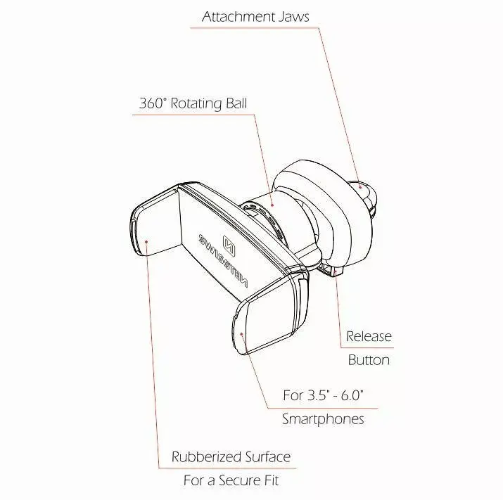 Car air vent holder SWISSTEN S-Grip AV-2 Photo 3