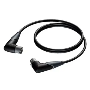 Procab XLR angled male to XLR angled female cable, 5 m