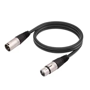 MicroConnect XLR balansēts audio kabelis vīrietis-sieviete 1 m melns XLRMF1
