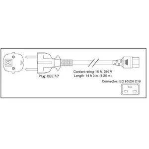 Cisco CAB-AC-2500W-EU= power cable Black 4.26 m CEE7/7 C19 coupler