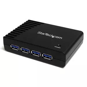 USB хаб StarTech.com ST4300USB3EU 4 порта черный SuperSpeed