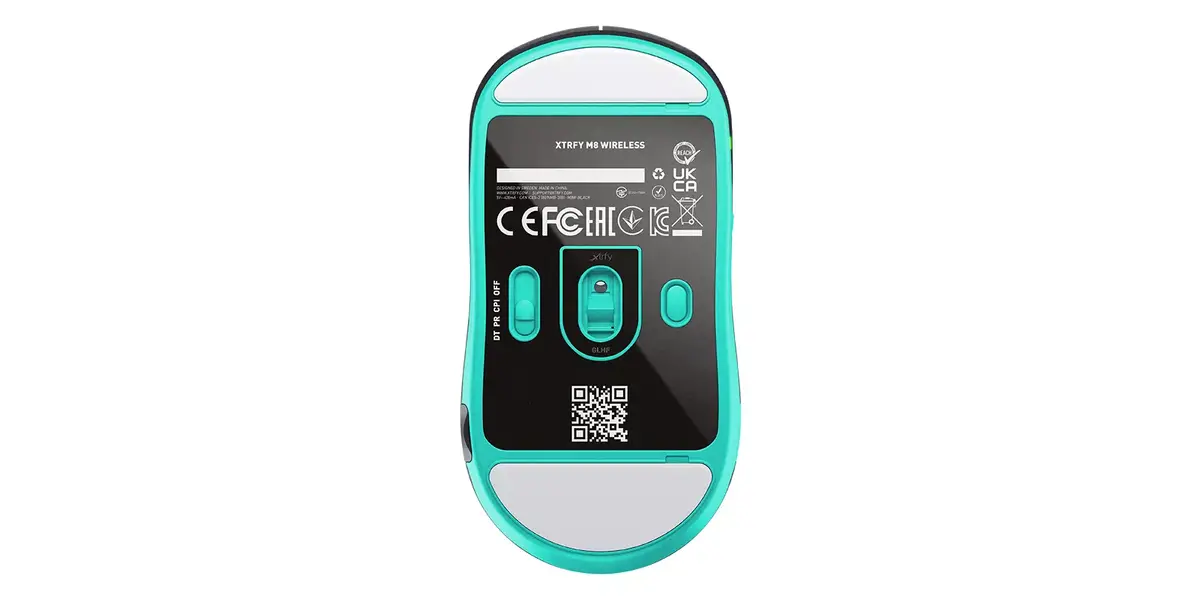 XTRFY M8 амбидекстрная мышь — RF Wireless + USB‑C Photo 3