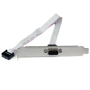 StarTech.com 40cm Serial Slot Plate 9 Pin Male to 10 Pin Motherboard Header RS-232 IDC