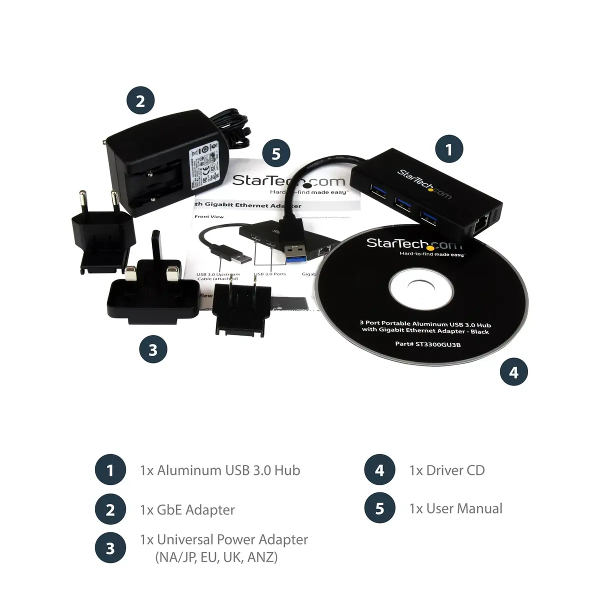 USB Hub StarTech.com ST3300GU3B Photo 13