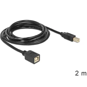 USB Cable DeLOCK USB2.0-B 2m USB B Black