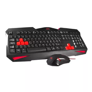 Mars Gaming MCP1 tastatūra Pele iekļauta Melns, Sarkans