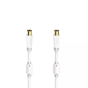 Coaxial Cable Hama 00205245 0.75 m White Coaxial Connectors