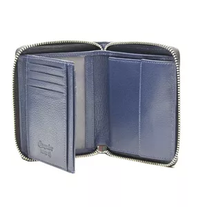 Zipper Wallet Esquire 095607-13 — leather wallet, black