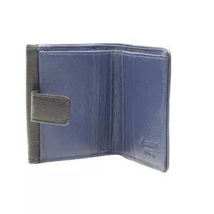 Wallet Esquire 121407-13 — Black leather bifold with multiple card slots
