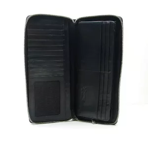 Wallet Esquire Lizzy Large Zipper — Black leather women's wallet, model 196557-00