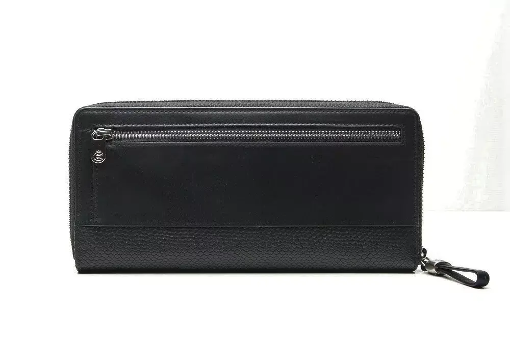 Esquire Lizzy Large Zipper Wallet — Black Photo 3