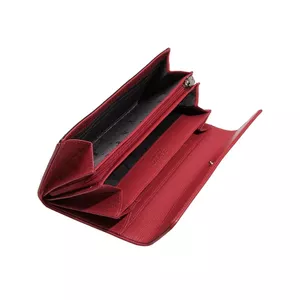 Wallet Esquire 124307-17 Large Black Red — leather bi-fold, multiple card and bill compartments