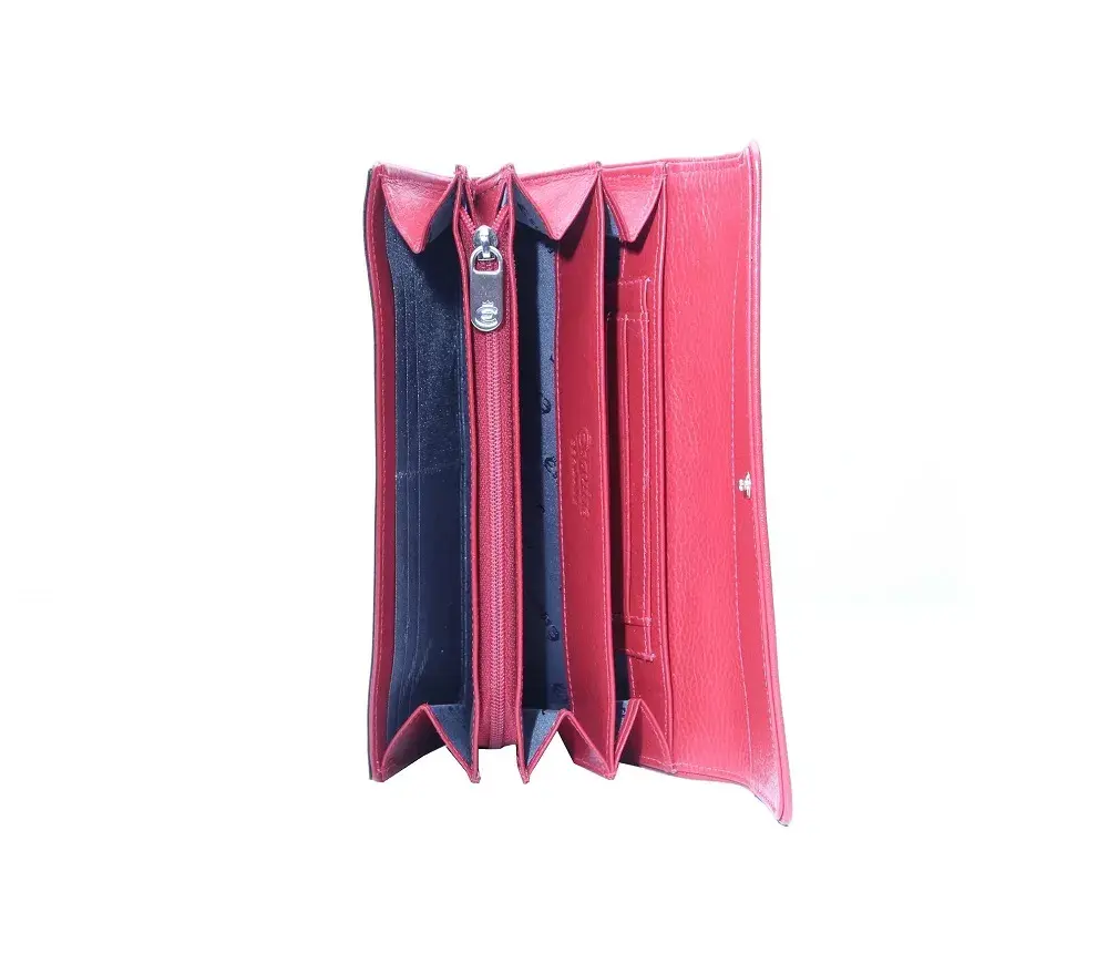 Wallet Esquire 124307-17 Large Black Red Photo 2