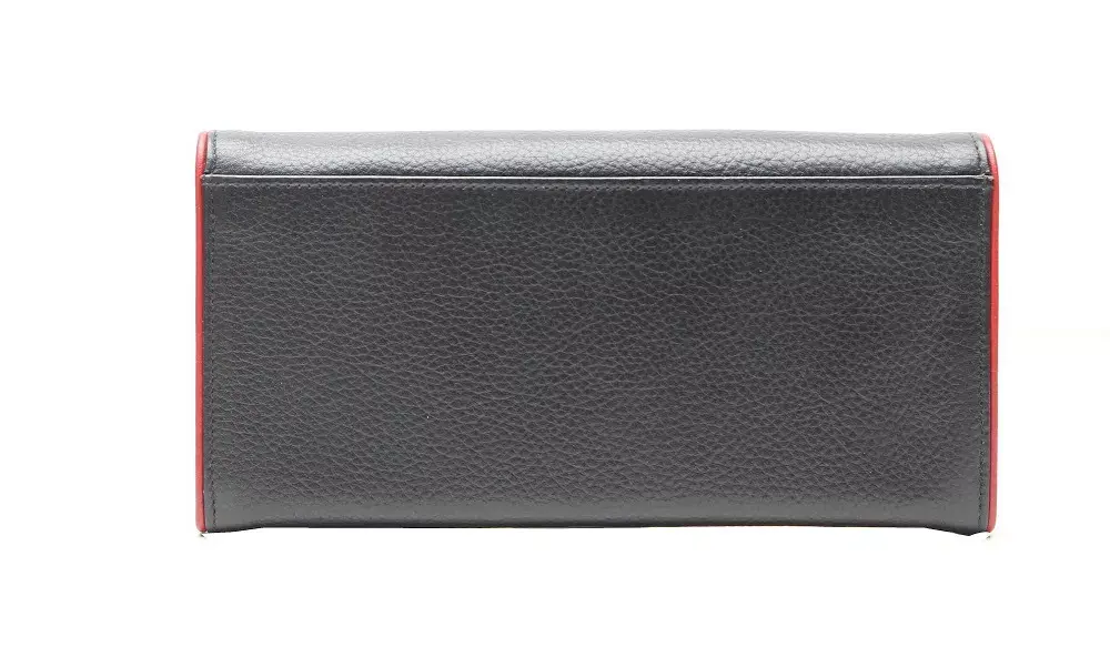 Wallet Esquire 124307-17 Large Black Red Photo 3