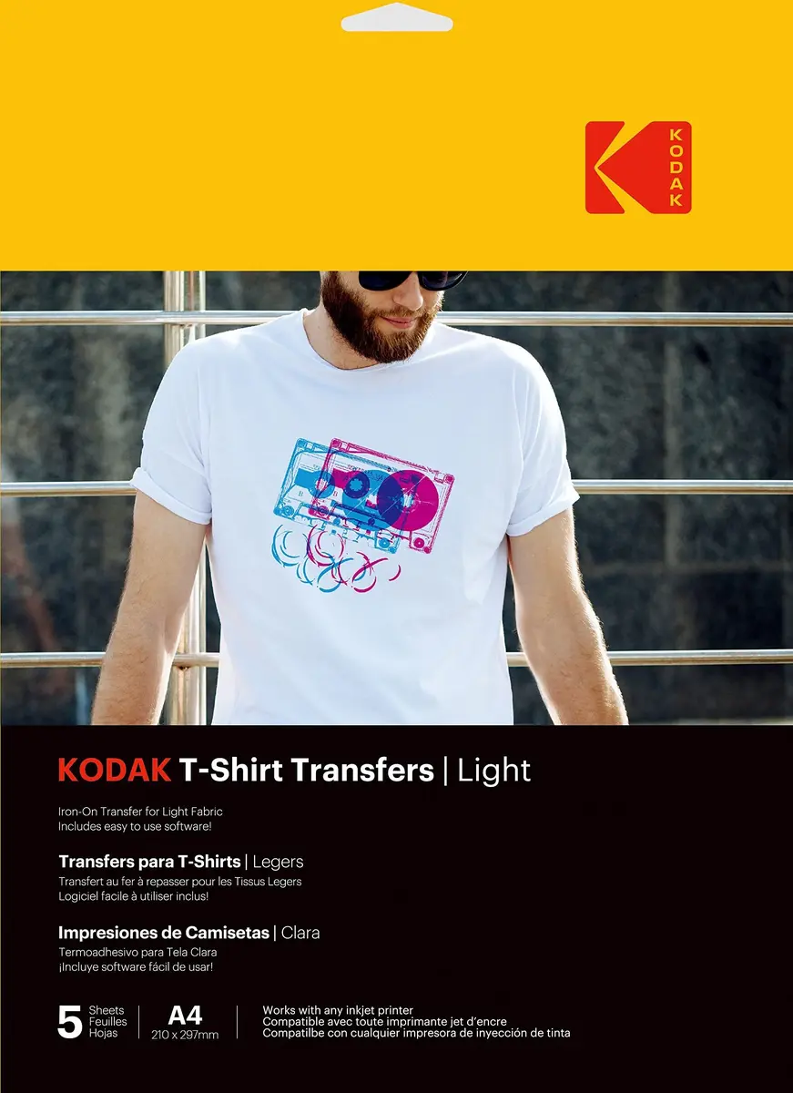 Kodak 3510560 Light siltuma plēve T-krekliem, 5 gab. Photo 2