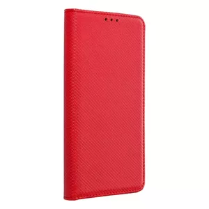 TakeMe Magnēstikas Fiksācijas Sāniski atverams maks bez klipša Xiaomi Redmi Note 11 Pro / Note 11 Pro 5G Sarkans