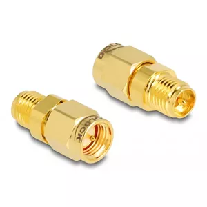 Адаптер DeLOCK RP-SMA jack к SMA plug 9мм диаметр 18мм ширина