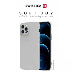 Silicone case SWISSTEN for iPhone 14 Plus — Stone Grey